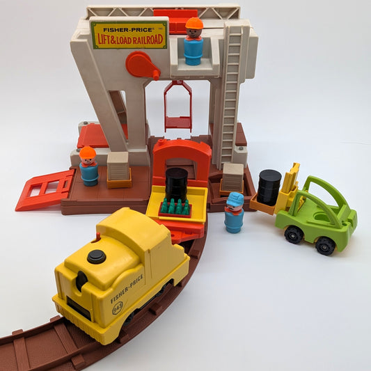 Lift & Load Railroad 943 Playset - Fisher Price Little People