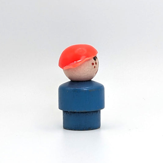 Boy - Blue Wood Body | Wood Head - Fisher Price Little People