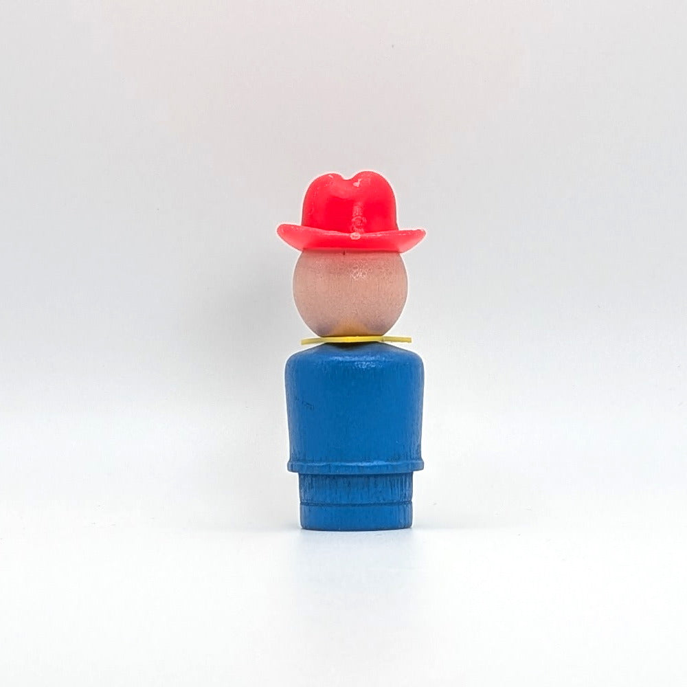 Farmer - Blue Wood Body | Wood Head - Fisher Price Little People