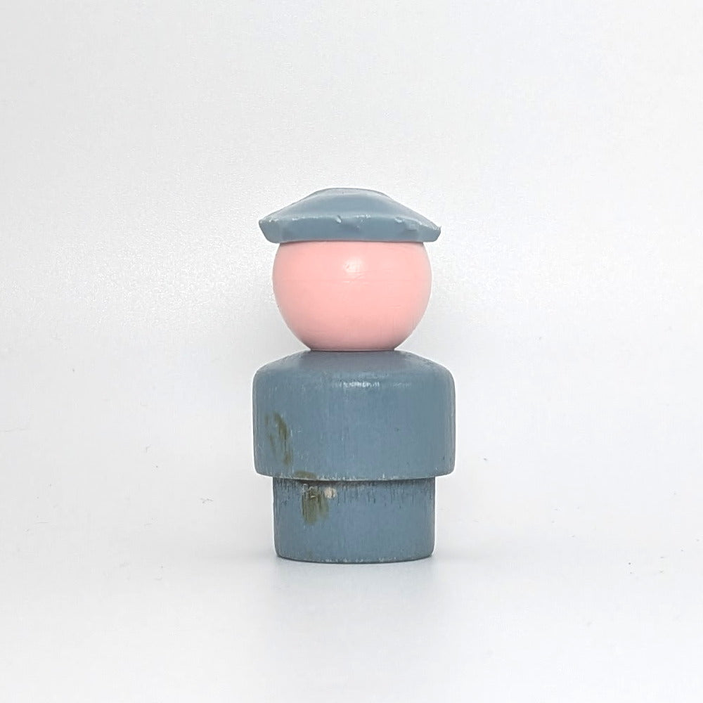 Mailman - Gray Wood Body | Gray Hat - Fisher Price Little People