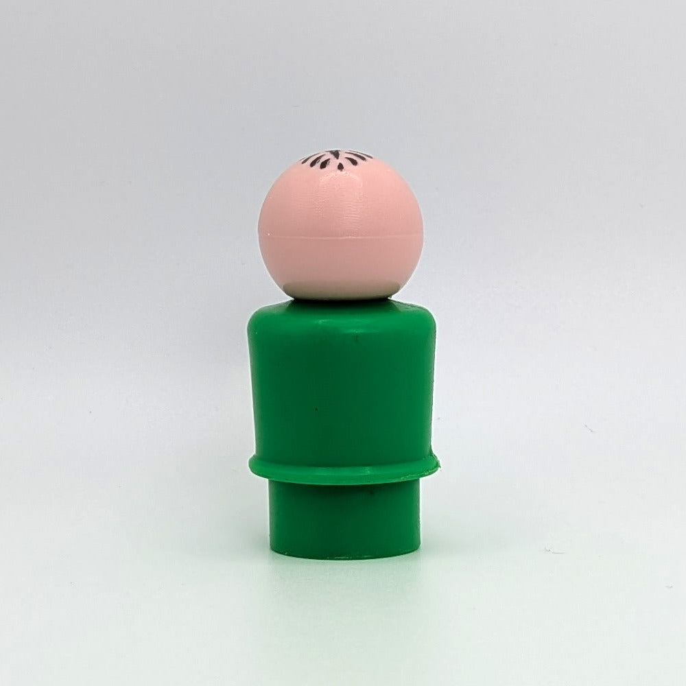 Man - Green Body | Stamped Hair - Fisher Price Little People