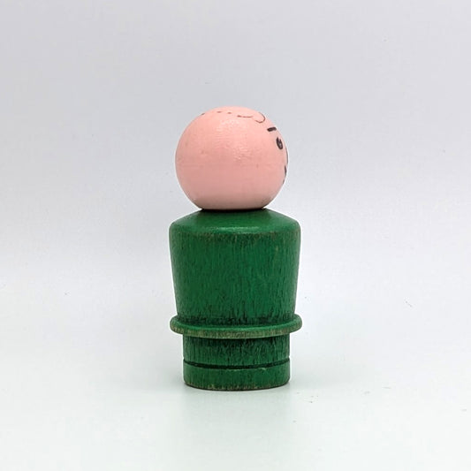 Man - Green Wood Body | Wood Head - Fisher Price Little People