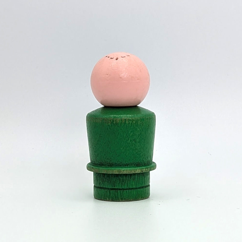 Man - Green Wood Body | Wood Head - Fisher Price Little People