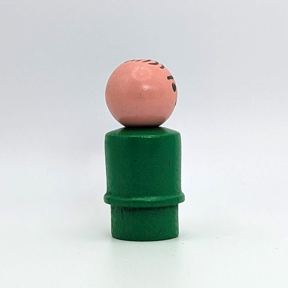 Man - Green Wood Body | Wood Head - Fisher Price Little People