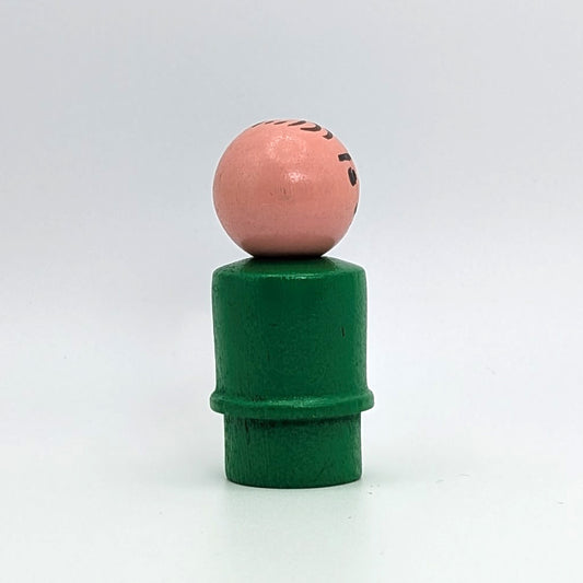 Man - Green Wood Body | Wood Head - Fisher Price Little People