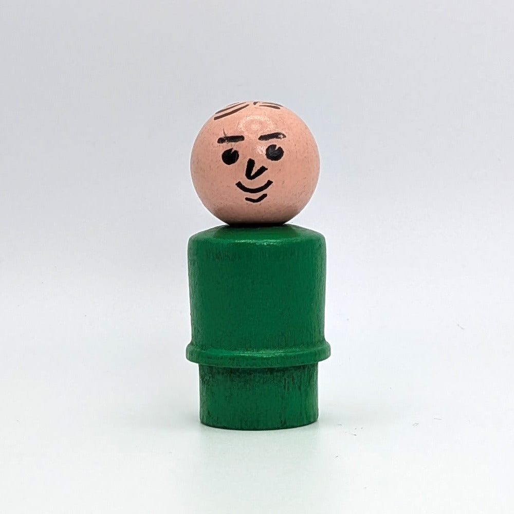 Man - Green Wood Body | Wood Head - Fisher Price Little People