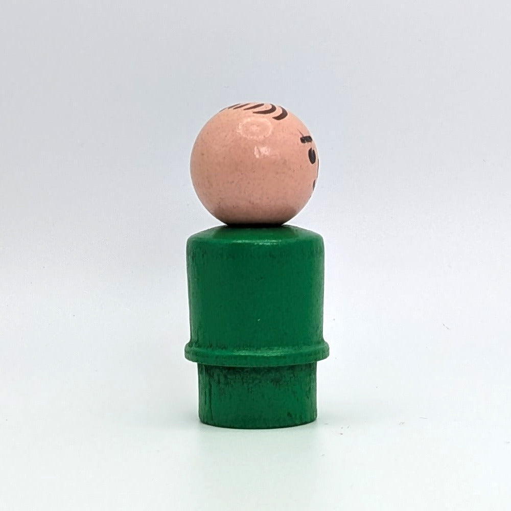 Man - Green Wood Body | Wood Head - Fisher Price Little People