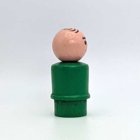 Man - Green Wood Body | Wood Head - Fisher Price Little People