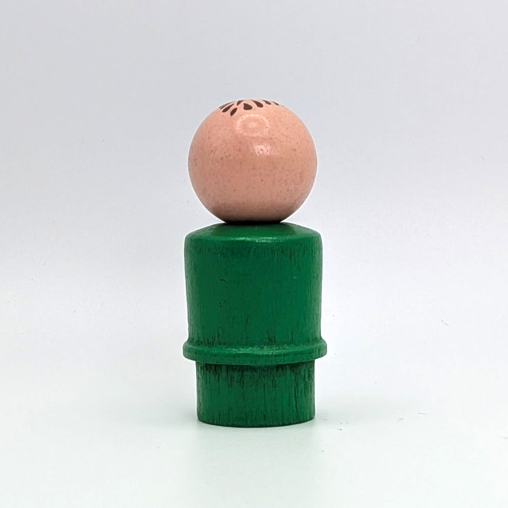 Man - Green Wood Body | Wood Head - Fisher Price Little People
