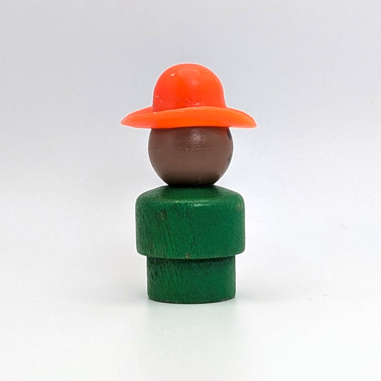 Farmer Boy - Green Wood Body | Plastic Head - Fisher Price Little People