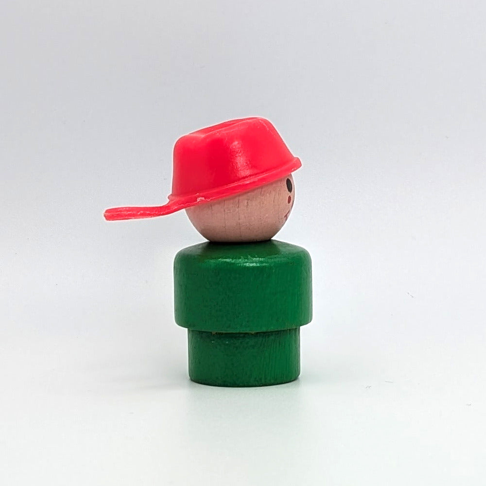 Boy - Green Wood Body | Wood Head - Fisher Price Little People