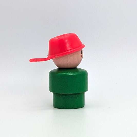 Boy - Green Wood Body | Wood Head - Fisher Price Little People