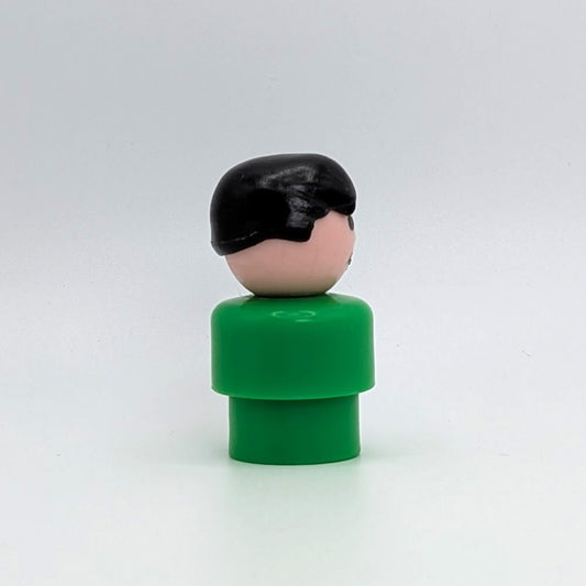 Boy - Green Body | Black Hair - Fisher Price Little People