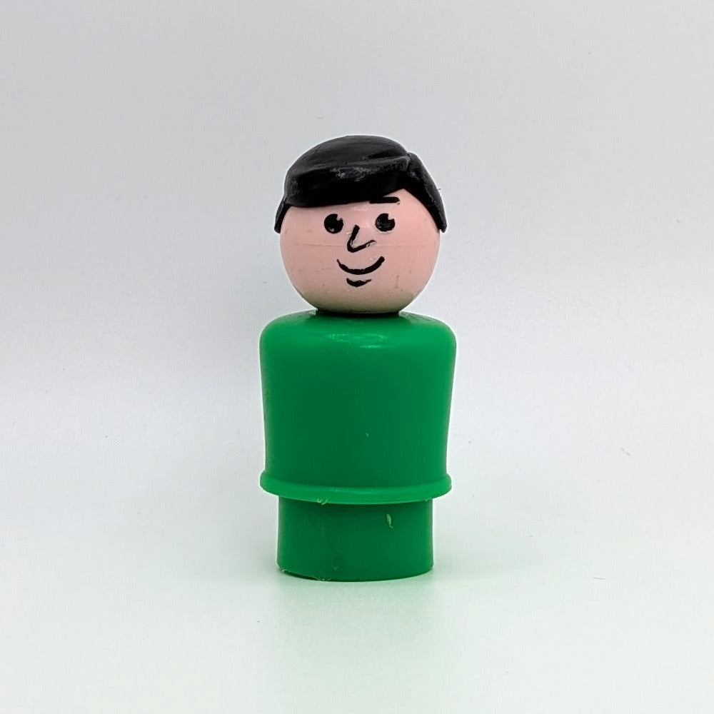 Man - Green Body | Black Hair - Fisher Price Little People