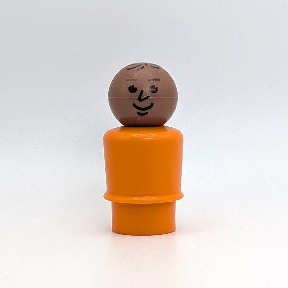 Man - Orange Body | Stamped Hair - Fisher Price Little People
