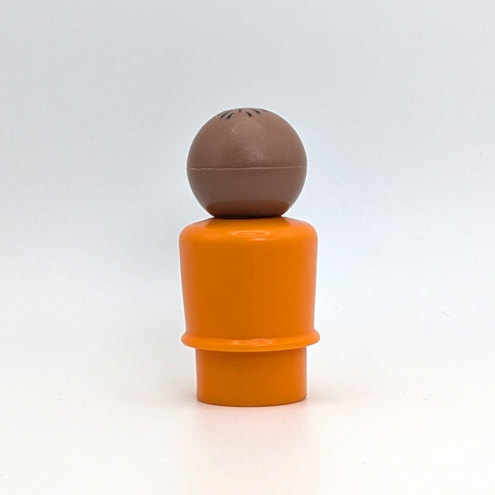 Man - Orange Body | Stamped Hair - Fisher Price Little People