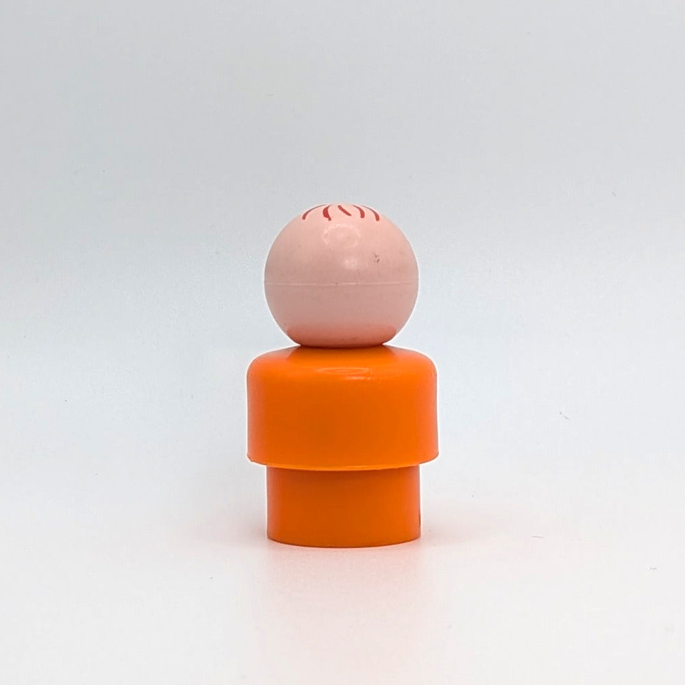 Boy - Orange Body | Stamped Hair - Fisher Price Little People