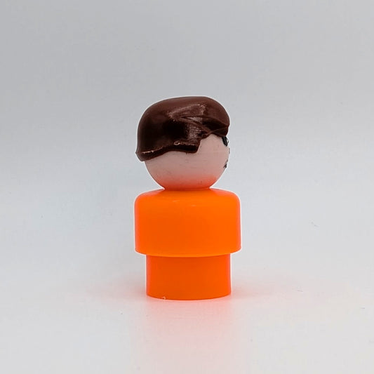 Boy - Orange Body | Brown Hair - Fisher Price Little People
