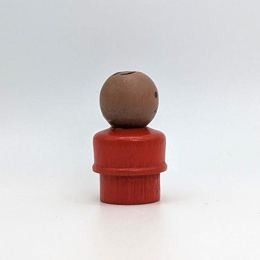 Boy - Wood Red Body | Wood Head - Fisher Price Little People