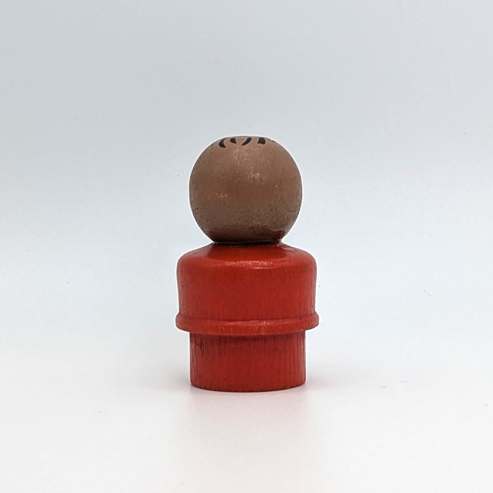 Boy - Wood Red Body | Wood Head - Fisher Price Little People