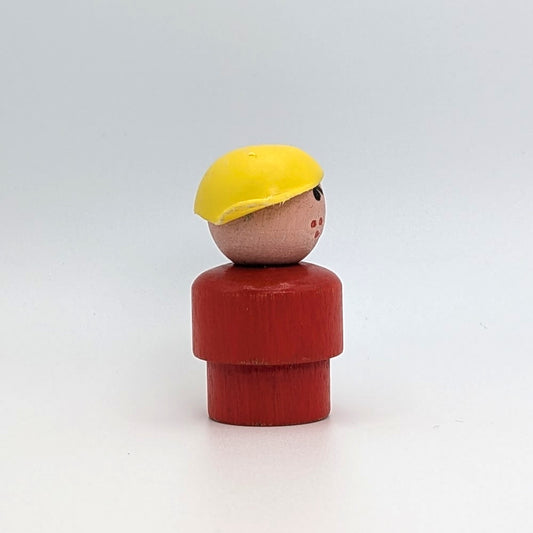 Boy - Wood Red Body | Wood Head - Fisher Price Little People