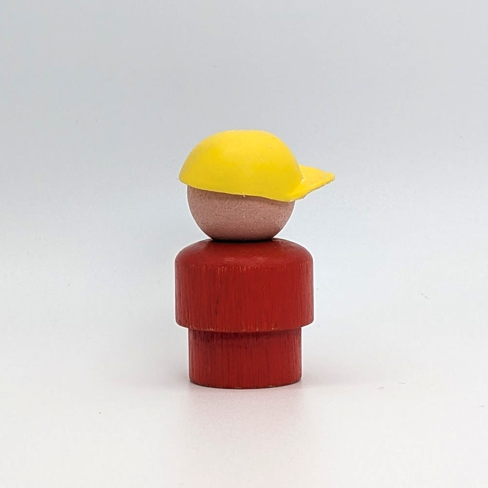 Boy - Wood Red Body | Wood Head - Fisher Price Little People