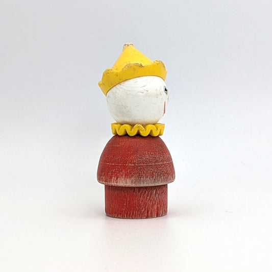 Clown - Red Wood Body | Plastic Head - Fisher Price Little People
