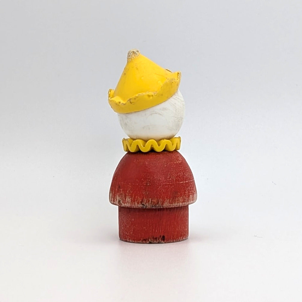 Clown - Red Wood Body | Plastic Head - Fisher Price Little People