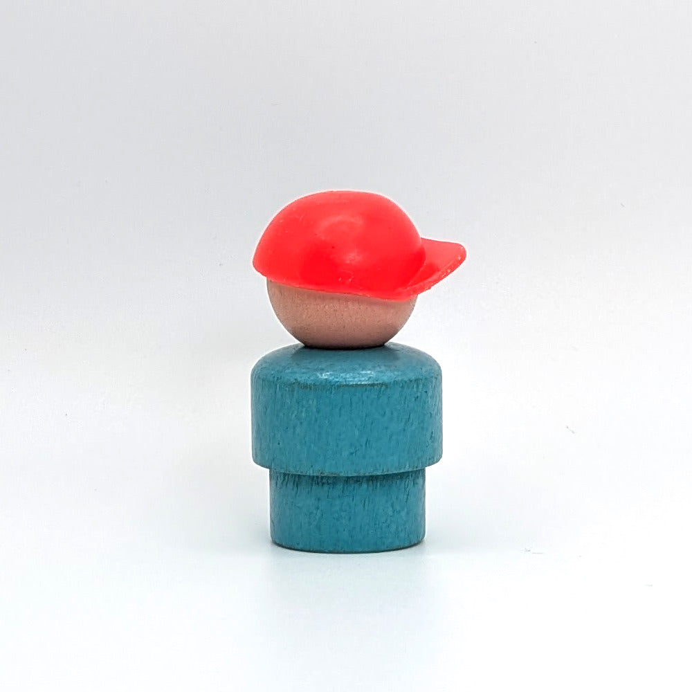 Boy - Turquoise Wood Body | Wood Head - Fisher Price Little People