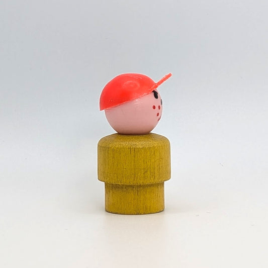 Boy - Yellow Wood Body | Plastic Head - Fisher Price Little People