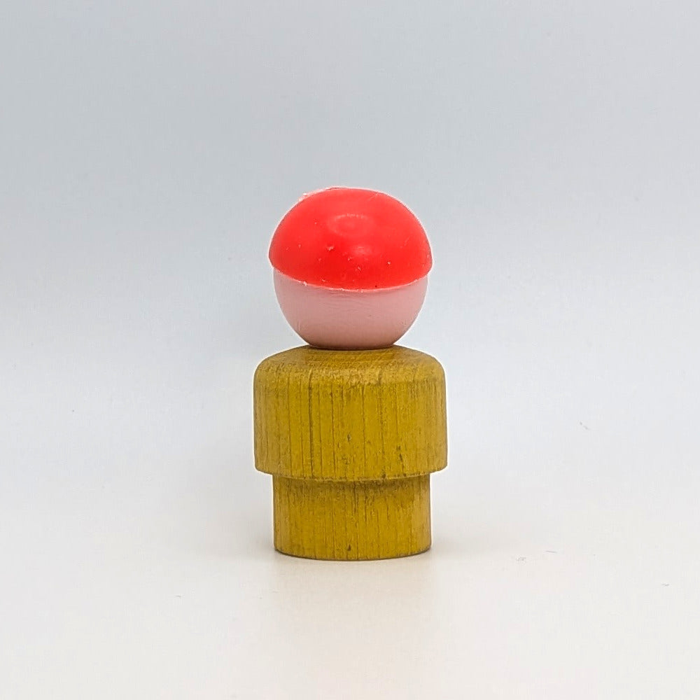 Boy - Yellow Wood Body | Plastic Head - Fisher Price Little People