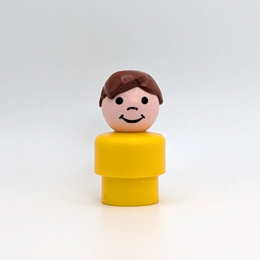 Boy - Yellow Body | Brown Hair - Fisher Price Little People