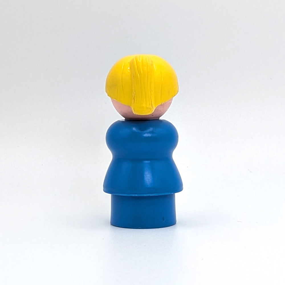 Woman - Blue Body | Yellow Ponytail - Fisher Price Little People