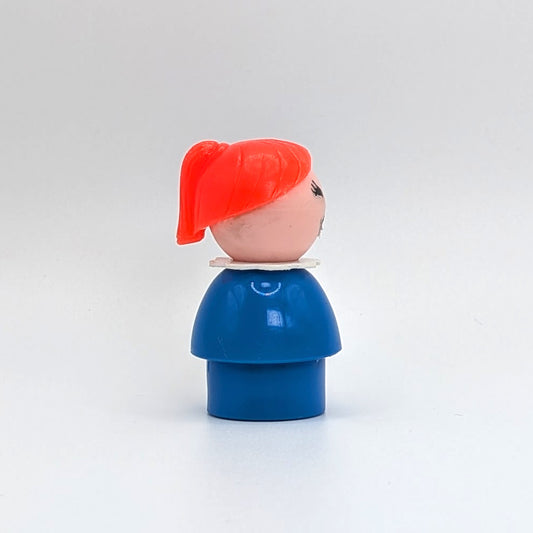 Girl - Blue Body | Red Ponytail - Fisher Price Little People
