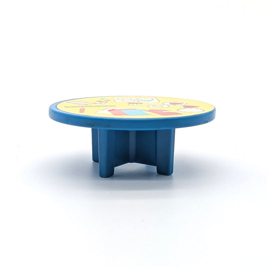 Round Table Blue - Arts & Crafts Litho - Fisher Price Little People
