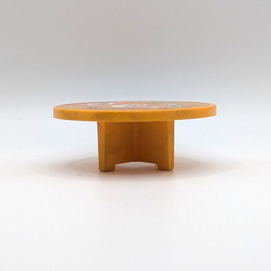 Round Table Yellow - Porkchop Litho - Fisher Price Little People