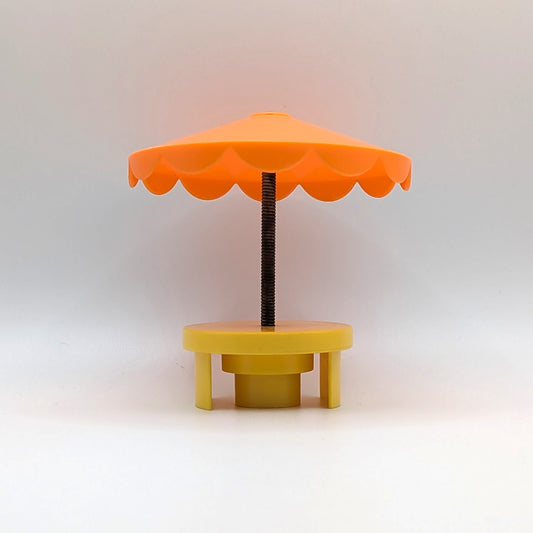 Umbrella Table Yellow/Orange - Fisher Price Little People