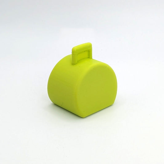 Suitcase Hatbox Green 3D Printed Custom - Compatible with Little People