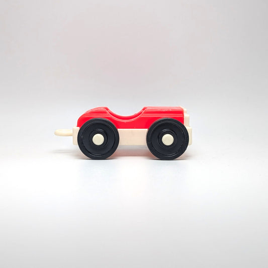 1-Seat Car Red/White with Hitch - Fisher Price Little People
