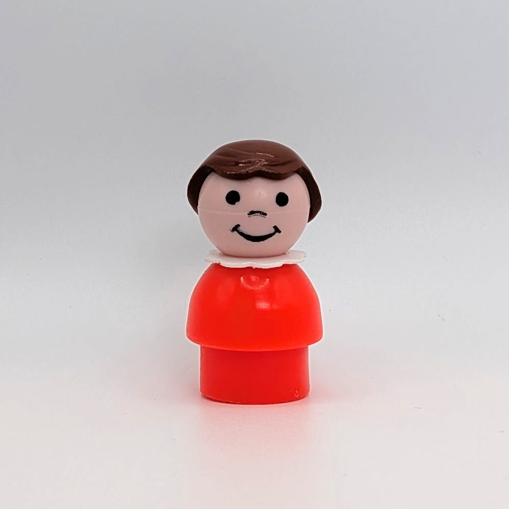 Girl - Red Body | Dark Brown Hair - Fisher Price Little People