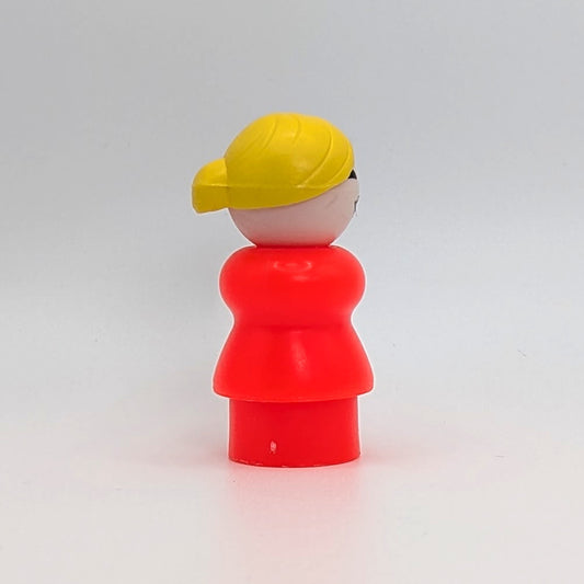 Woman - Bright Red Body | Yellow Bun - Fisher Price Little People