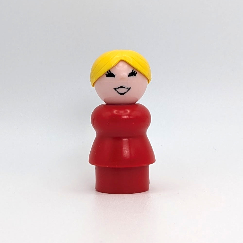 Woman - Red Body | Yellow Bun - Fisher Price Little People
