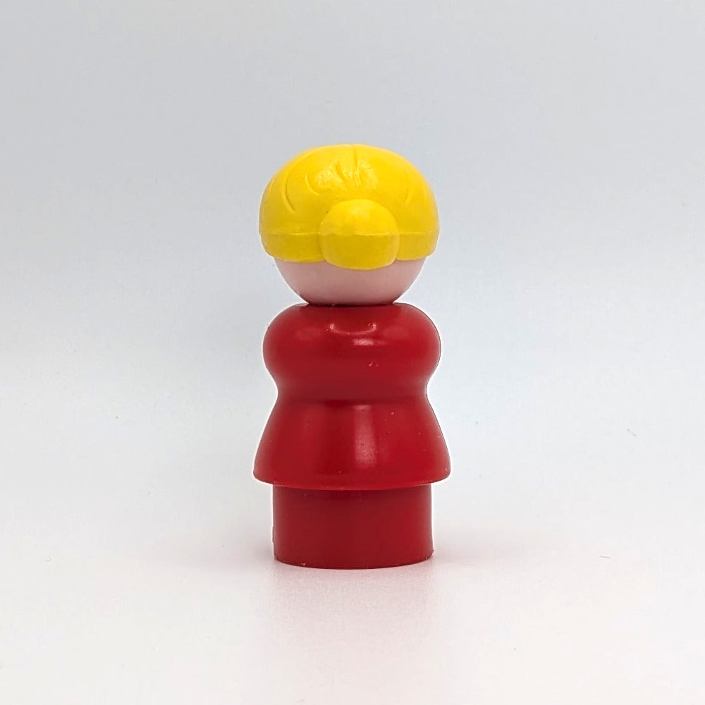 Woman - Red Body | Yellow Bun - Fisher Price Little People