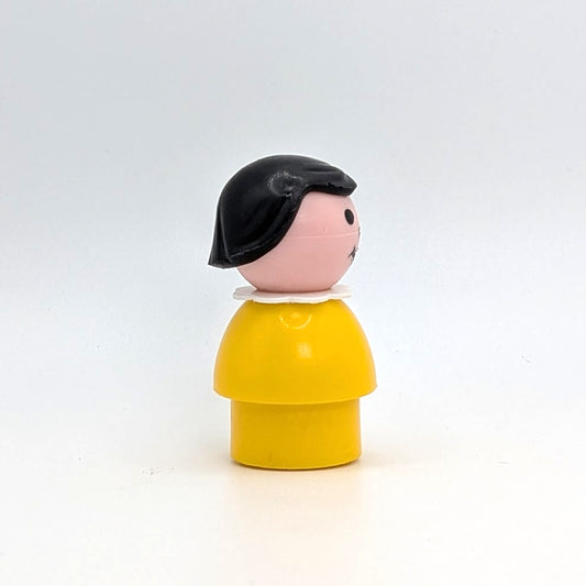 Girl - Yellow Body | Black Hair - Fisher Price Little People