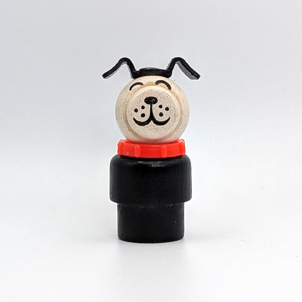 Dog - Wood Body | Wood Head | Solid Base - Fisher Price Little People