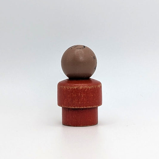 Boy - Red Wood Body | Plastic Head - Fisher Price Little People