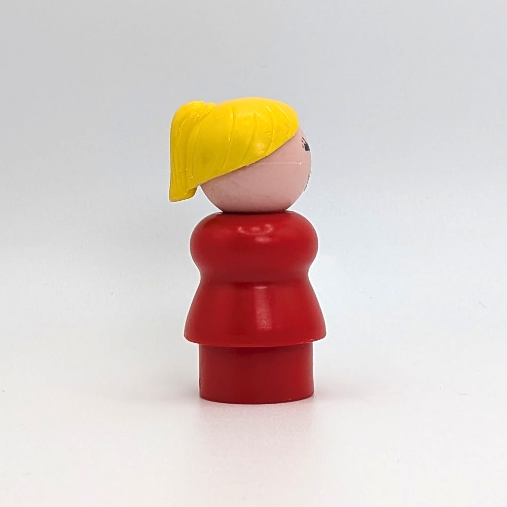 Woman - Red Body | Yellow Ponytail - Fisher Price Little People