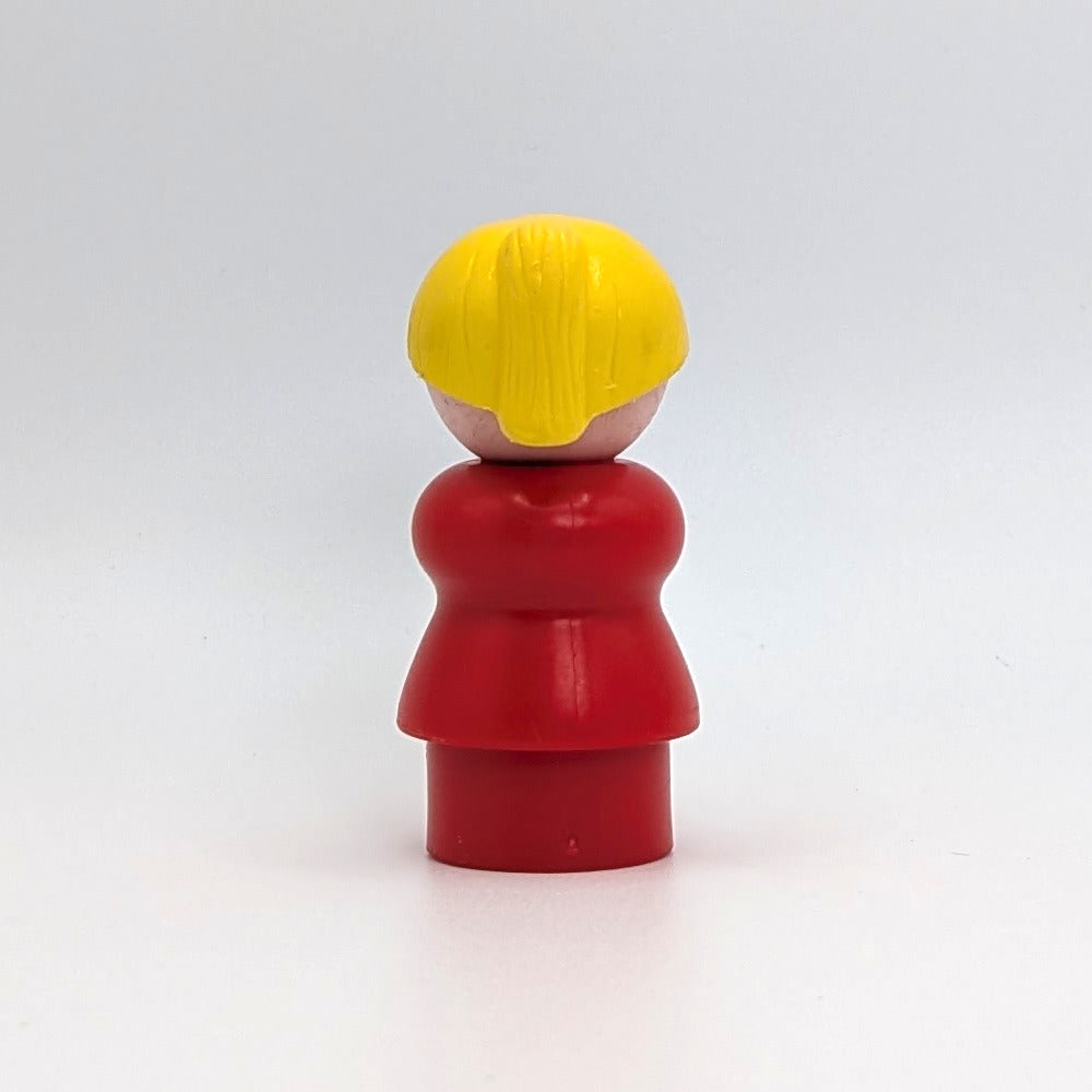 Woman - Red Body | Yellow Ponytail - Fisher Price Little People