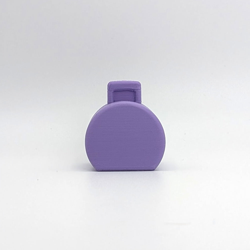 Suitcase Hatbox Purple 3D Printed Custom - Compatible with Little People