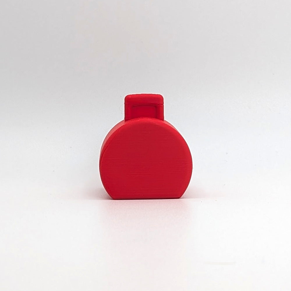 Suitcase Hatbox Red 3D Printed Custom - Compatible with Little People